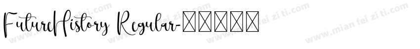 FutureHistory Regular字体转换